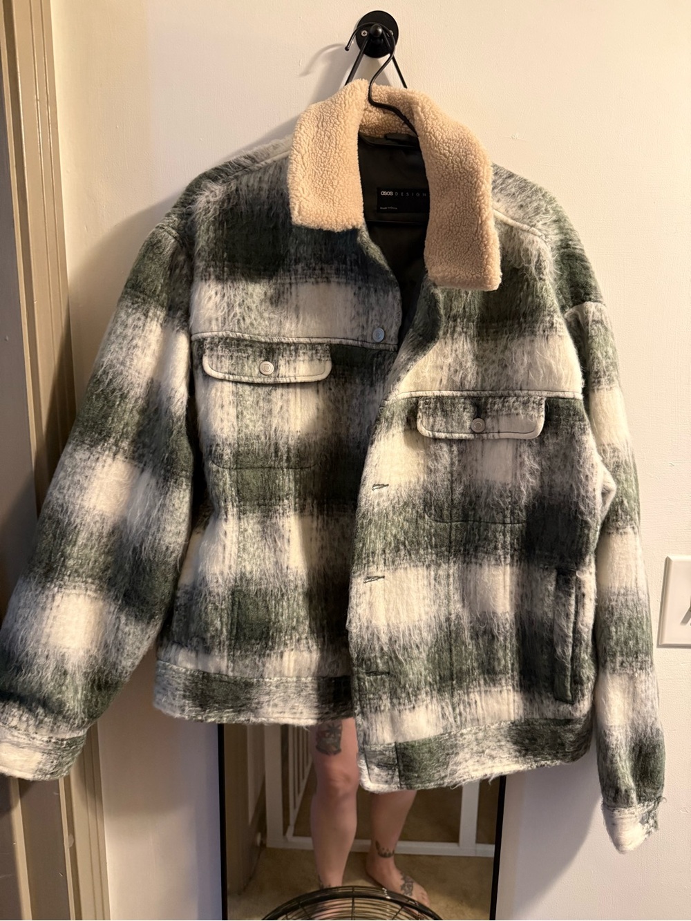 ASOS Mens Plaid Coat